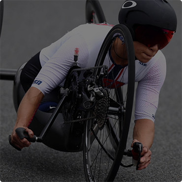 Oksana Masters of Team USA competes during the Women's H4-5 Time Trial on day 7 of the Tokyo 2020 Paralympic Games.